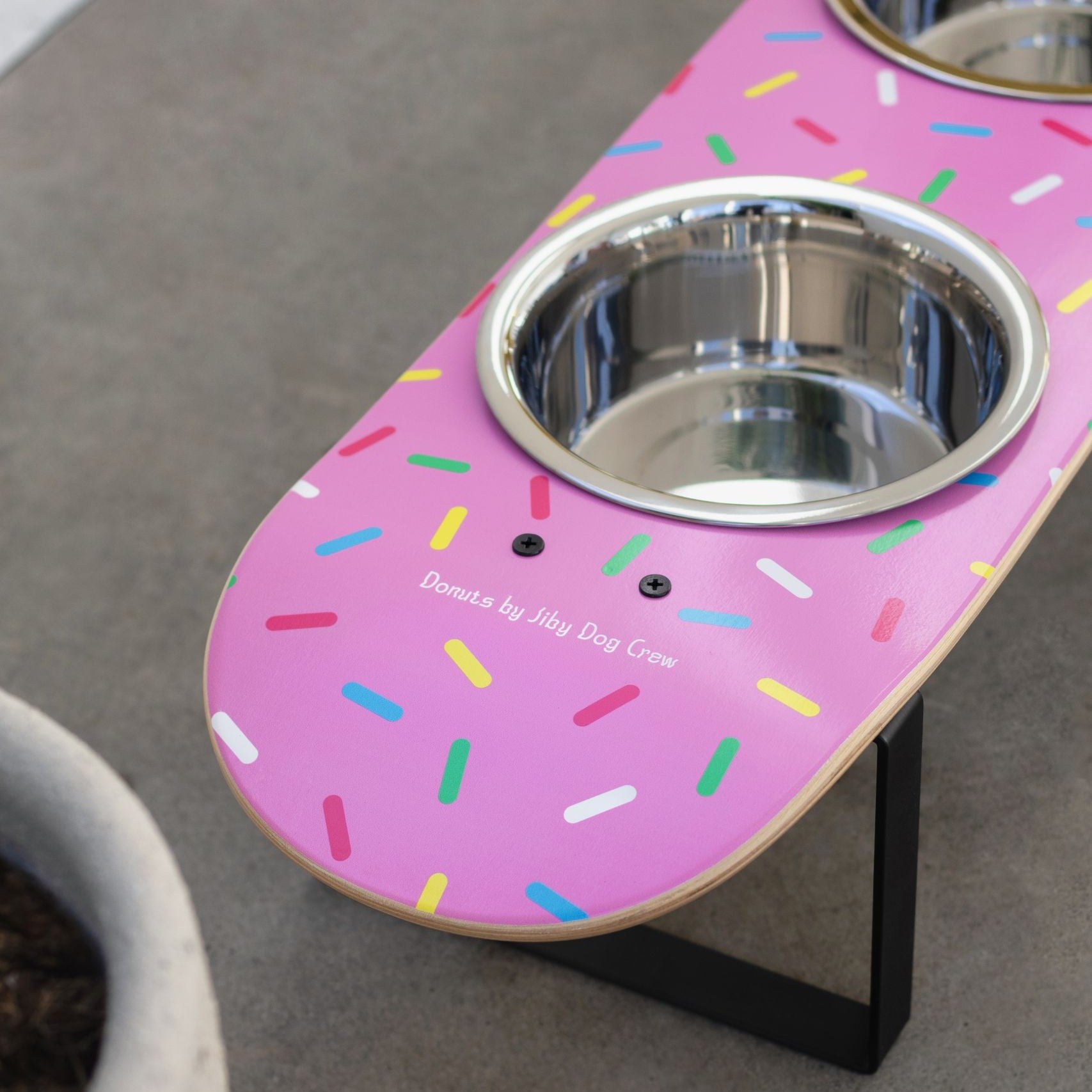 Donut Skateboard Dog Bowl (Medium)